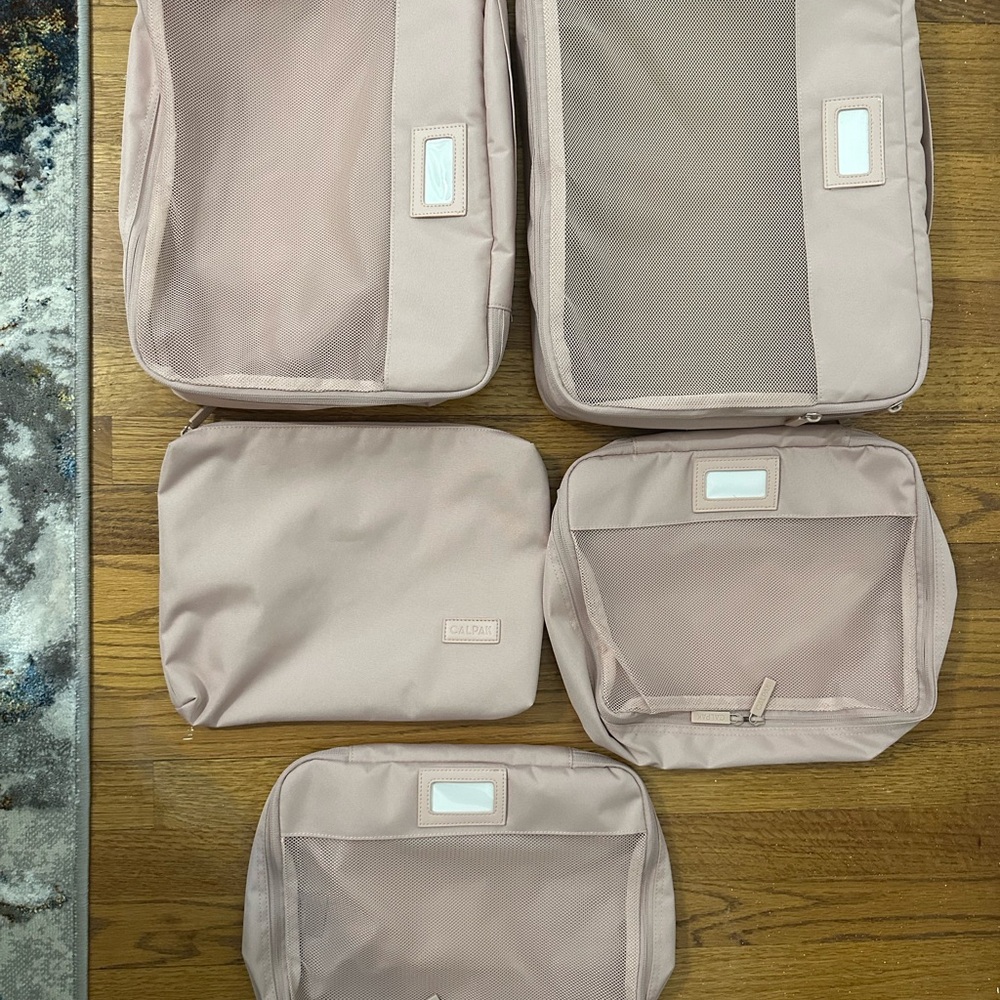 Calpak Packing Cubes Set (5 Pieces) in Pink Sand NEW!